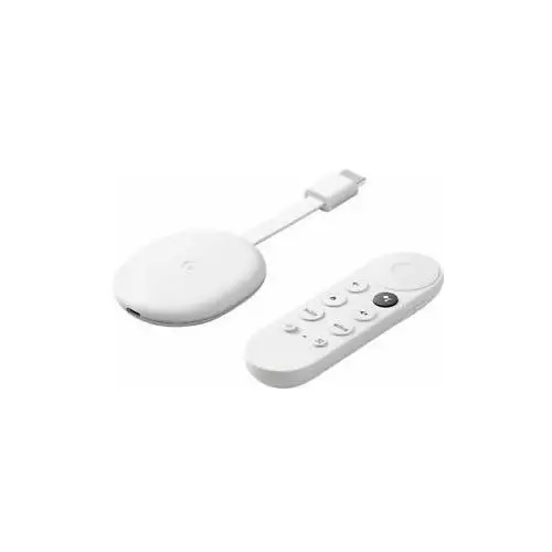 Google , odtwarzacz multimedialny, chromecast 4.0, tv 4k uhd us, biały