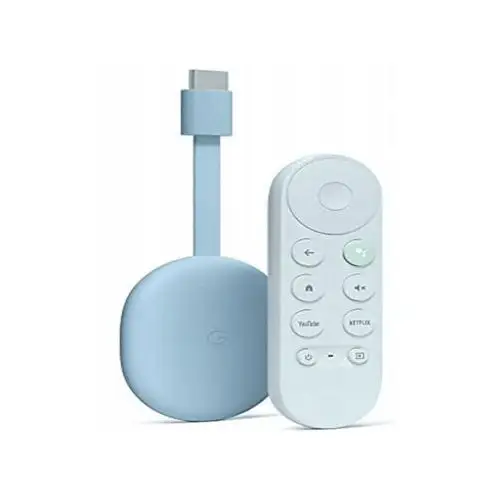 Google Odtwarzacz multimedialny chromecast 4.0 google tv niebieski