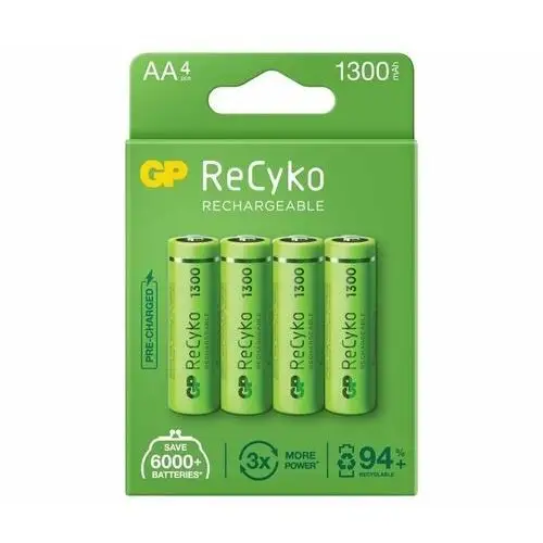 Gp battery Gp recyko+ new r6/aa 1300mah series b4