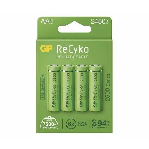 Gp battery Gp recyko+ new r6/aa 2500 series eb4