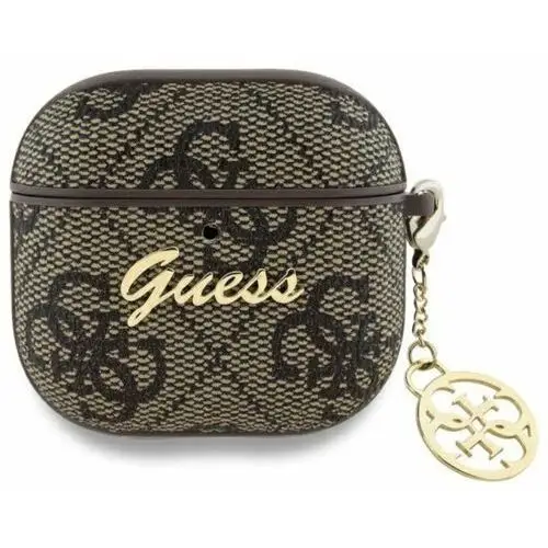 Guess 4g charm collection - etui airpods 4 (brązowy)