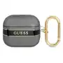 Guess airpods 3 cover czarny strap collection Sklep on-line