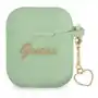 Guess airpods cover zielony silicone charm heart Sklep on-line