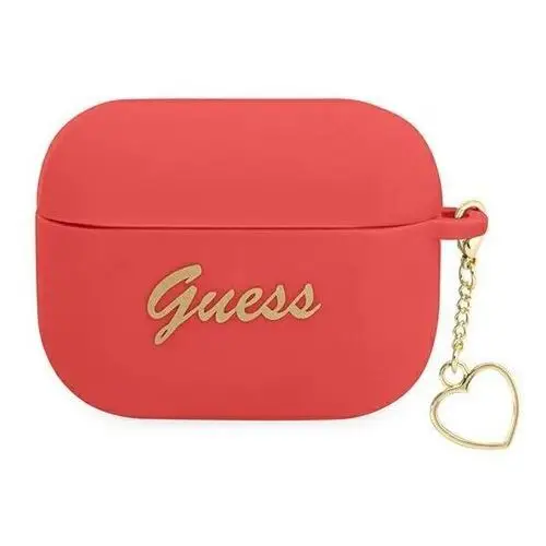 Guess AirPods Pro cover czerwony Silicone Charm