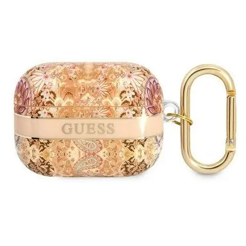 Guess AirPods Pro cover złoty Paisley Strap