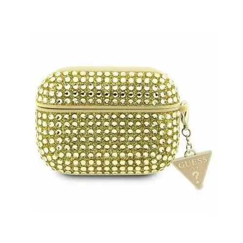 Guess Etui gua3hdgtpd apple airpods 3 cover złoty/gold rhinestone triangle charm guess