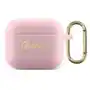 Guess gua2sssi airpods cover różowy/pink silicone vintage script Sklep on-line