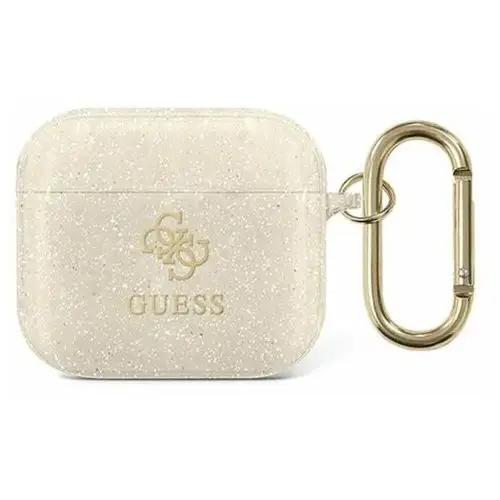 Guess gua3ucg4gd airpods 3 cover złoty/gold glitter collection