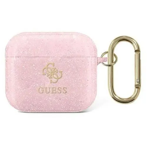 Gua3ucg4gp airpods 3 cover różowy/pink glitter collection Guess