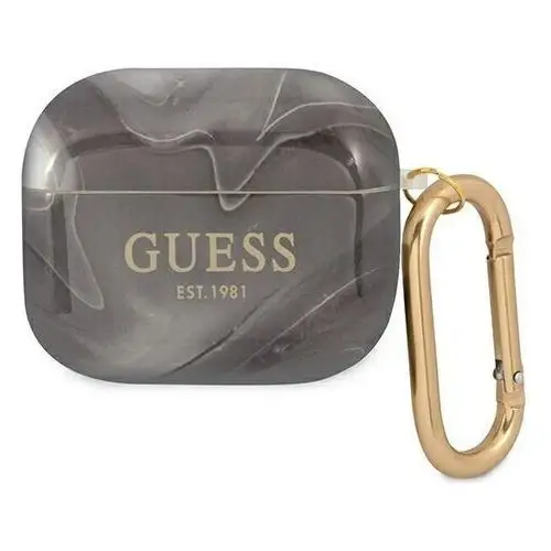 Guess gua3unmk airpods 3 cover czarny/black marble collection