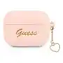 Guess guaplschsp airpods pro cover różowy/pink silicone charm heart collection Sklep on-line