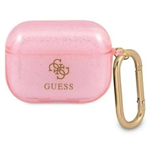 Guess guapucg4gp airpods pro cover różowy/pink glitter collection