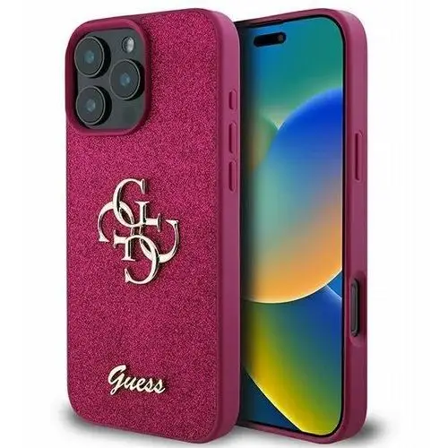 Guess guhcp16lhg4sgu iphone 16 pro 6.3' fioletowy/purple hardcase glitter s