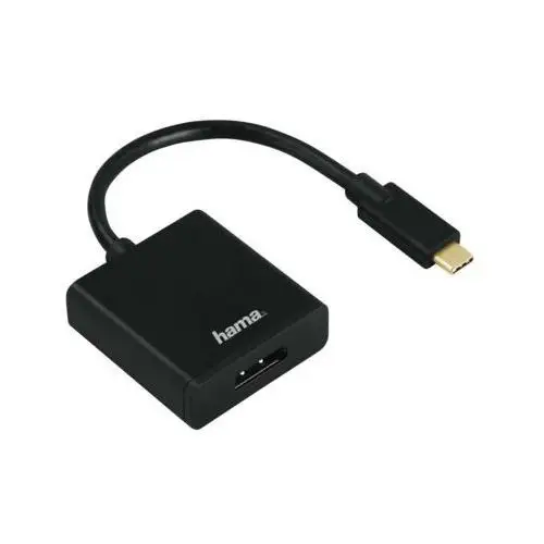 Czarny Adapter USB Typ-C - DisplayPort HAMA