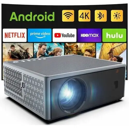 PROJEKTOR RZUTNIK 30000LM WIFI ANDROID SMART TV FULL HD 4K AUTOFOCUS 300'