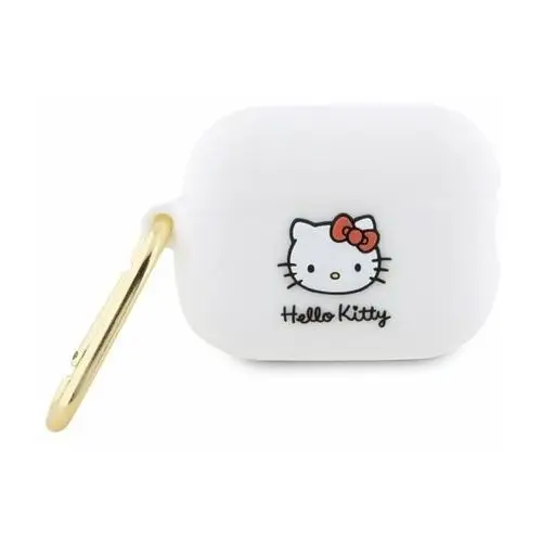 Hello kitty silicone 3d kitty head - etui airpods pro 2 (biały)