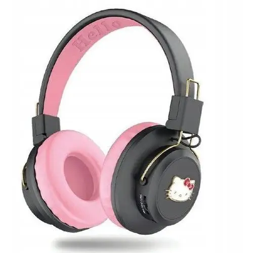 Hello Kitty słuchawki nauszne Bluetooth HKBH9KHLMP różowe/pink Metal Logo