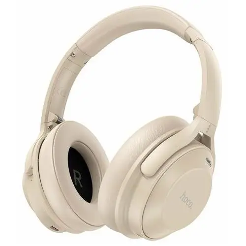 Hoco słuchawki bezprzewodowe / bluetooth nagłowe sound active noise reduction anc w37 złote