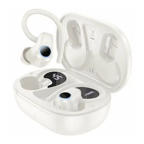 Słuchawki bezprzewodowe / bluetooth stereo tws pure joy in-ear eq8 białe Hoco