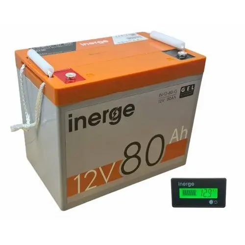 Akumulator GEL 12V 80Ah INERGE + tester LCD