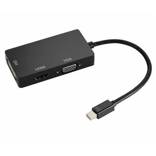 Adapter mini Displayport DP do HDMI DVI VGA 3 w 1