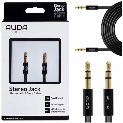 Auda kabel audio mini jack 3,5mm aux slim 3m Inny producent