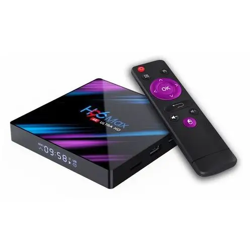 Inny producent H96 max 4/64gb android hdmi smart tv box netflix + pilot + kabel