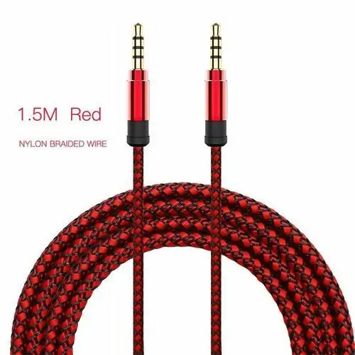 Kabel audio aux mini jack 3,5mm - czerwony Inny producent