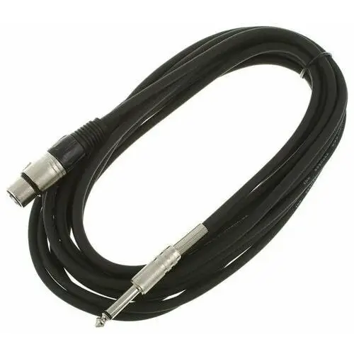 Kabel przewód mikrofonowy XLR - JACK 6 m czarny The sssnake