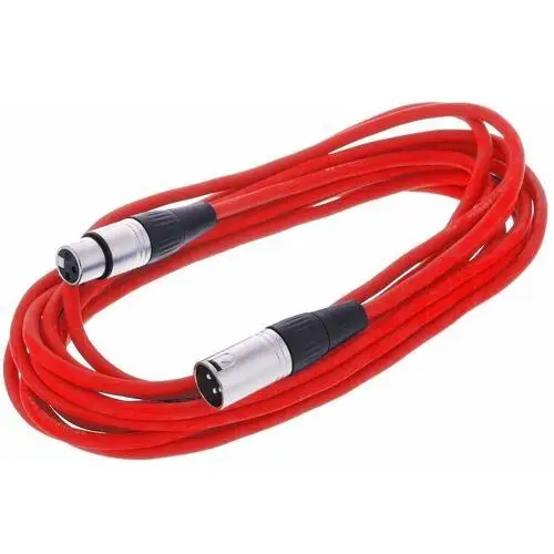 Kabel przewód mikrofonowy xlr xlr 6 m czerwony the sssnake Inny producent