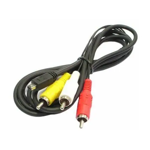 Kabel USB 2.0 wtyk miniUSB (foto Philips) - 3 wtyki RCA (cinch) 1.8m