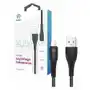 Kabel USB-A - Lightning Korgy ALB12 1.2m Czarny Oplot nylonowy Sklep on-line