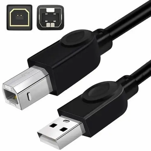 Kabel USB do drukarki HP Canon Xerox 1.8m czarny