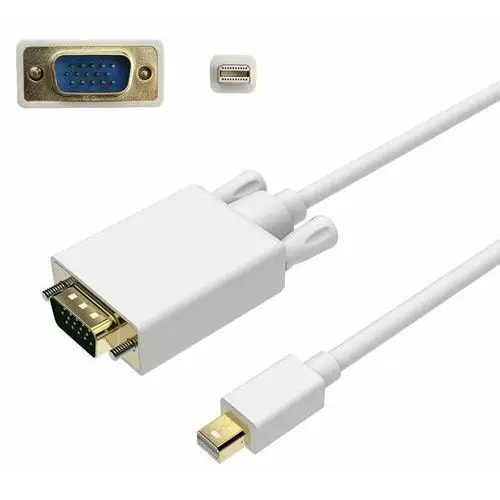 Kabel Z Mini Dp Displayport Na Vga Męskie 1,8M Mac