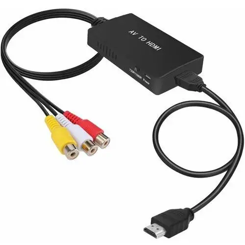 Konwerter RCA do HDMI Adapter AV Cinch CVBS 1080