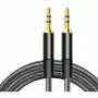 Maxlife kabel audio jack 3,5 mm - jack 3,5 mm 1m czarny Sklep on-line