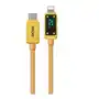 Nd38_wk-wdc-08_gold wekome wdc-08 vanguard series - kabel połączeniowy usb-c do lightning fast charging pd 20w 1 m (złoty) Inny producent Sklep on-line