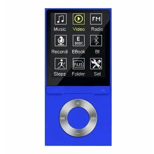 Odtwarzacz MP4 B6 8GB bluetooth microSD MP3 niebieski