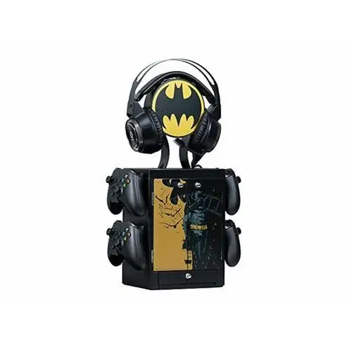 Oficjalna szafka do gier Numskull Batman, uchwyt na kontroler, stojak na słuchawki do PS5, Xbox Series XS, Nintendo Switch — oficjalny gadżet DC Com