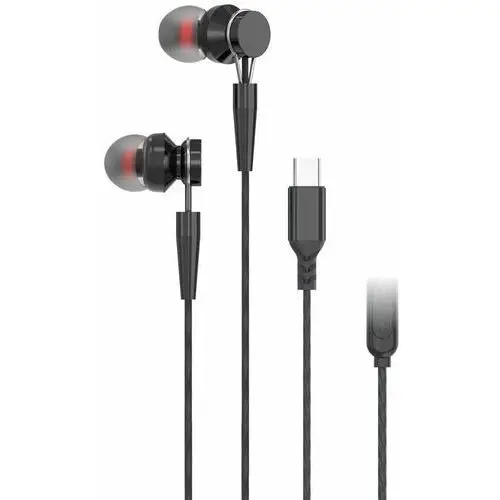 Inny producent Pavareal zestaw słuchawkowy / słuchawki z mikrofonem typ c pa-m10c-r czarne [dac]