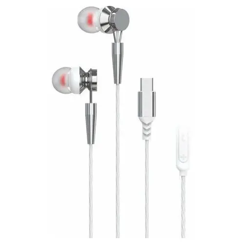 Inny producent Pavareal zestaw słuchawkowy / słuchawki z mikrofonem typ c pa-m10c-r białe [dac]