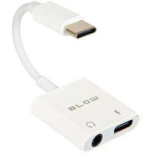 Inny producent Przejściówka kabel usb c - usb c + audio aux 3,5 mm mini jack dac smartfon