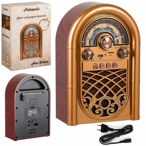 Radio Retro - Retropolis New Orleans - USB/Bluetooth - Powerbank 1200mAh