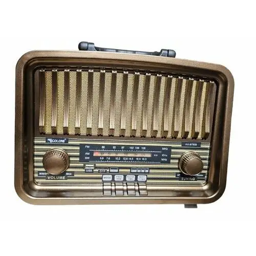 Radio Vintage Fm Akumulatorowe Z Bluetooth Usb Orzech Kol.1