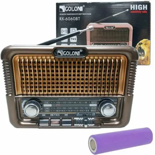 Radio Vintage Prl Fm Akumulatorowe Z Bluetooth Usb Rx-6060Bt