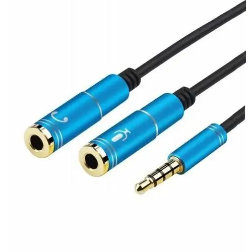 Inny producent Rozdzielacz słuchawkowy kabel audio 3,5 mm minijack (męski) - 2x 3,5 mm minijack (żeński) 30cm