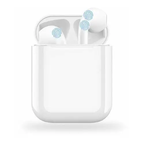 Słuchawki bluetooth I12S Uniwersalne, iPhone Style, białe