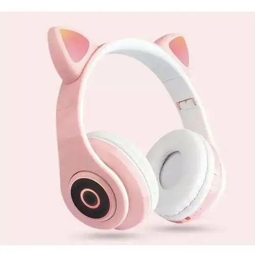 Inny producent Słuchawki dzieci bluetooth bezprzewodow kocie uszy różowy