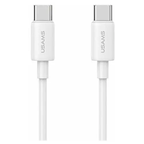 USAMS Kabel USB-C na USB-C 60W 1m Fast Charging YD Series biały/white SJ711USB02 (US-SJ711)