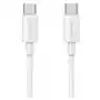 USAMS Kabel USB-C na USB-C 60W 1m Fast Charging YD Series biały/white SJ711USB02 (US-SJ711) Sklep on-line